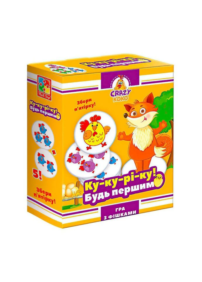 Настольная игра "Ку-каре-ку!" VT8025-08 VT8025-08 укр VT8025-08 Vladi toys (390476125)
