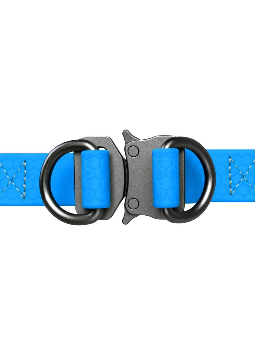 Шлей для собак водостойкий Waterproof Металлическая пряжкафастекс, Ш 15 мм, Д 40-55 см Голубой WAUDOG (279569804)