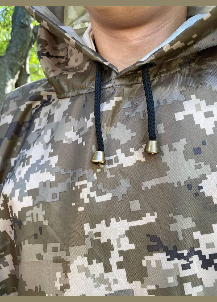 Плащ-палатка міцної та легкої вологонепроникної тканини 145*240 см.Колір: пиксель Украина ТД (322316565)