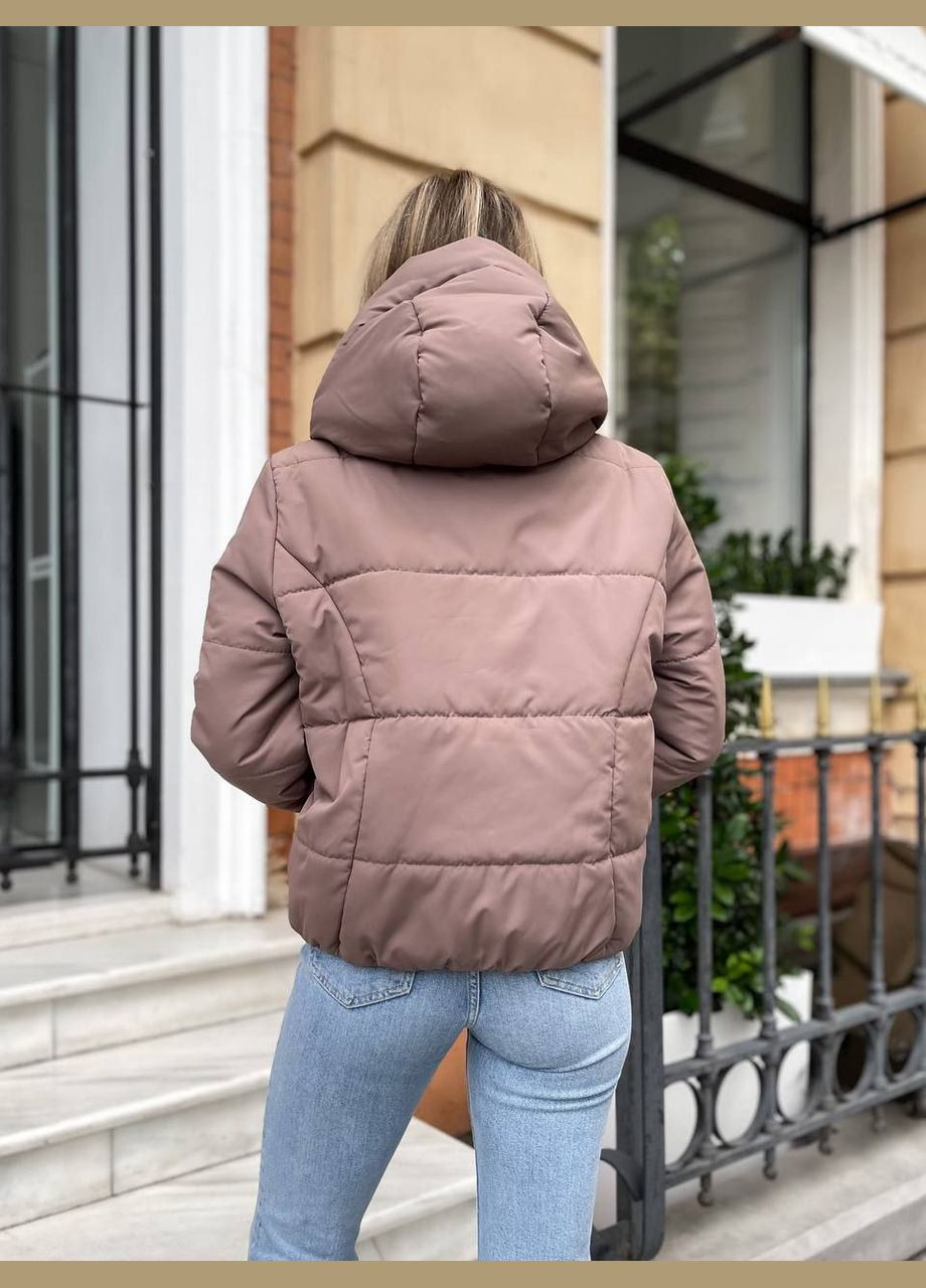 Коричневая демисезонная куртка демисезонная оверсайз LeVi