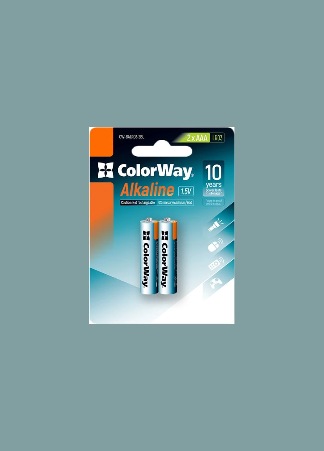 Батарейка Alkaline Power лужні AAA (2шт) блістер Colorway (322840917)