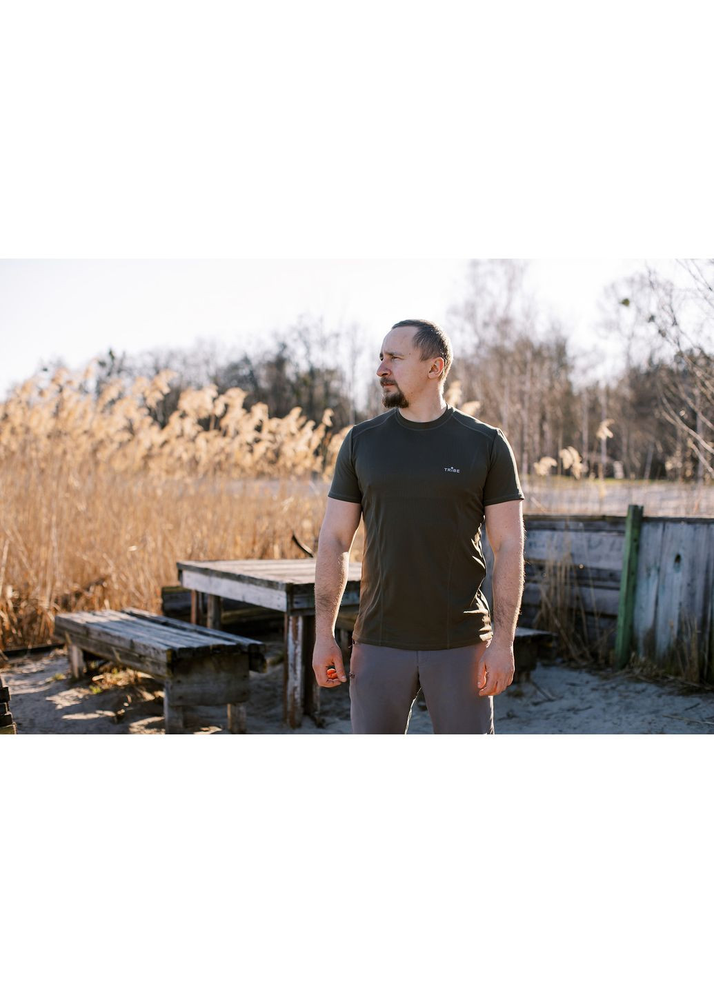 Футболка Coolpass SS T-KI-0006-olive 2XL Tribe (368703584)