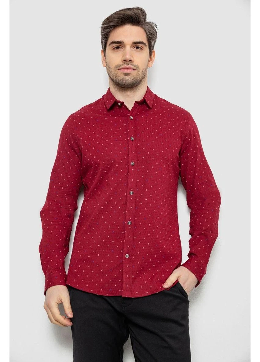 Сорочка чоловіча однотонна з принтом,, 186R6917-8 No Brand (373659119)