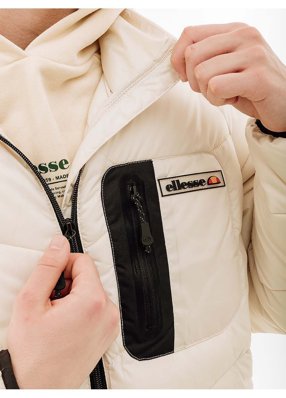 Бежевая зимняя мужская куртка lalizo jacket бежевый Ellesse