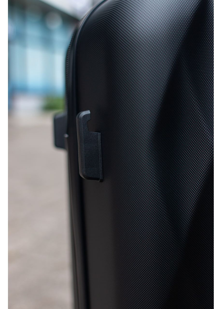 Валіза пластикова ручна поклажа S, колір чорний Wings 190 (361152769)