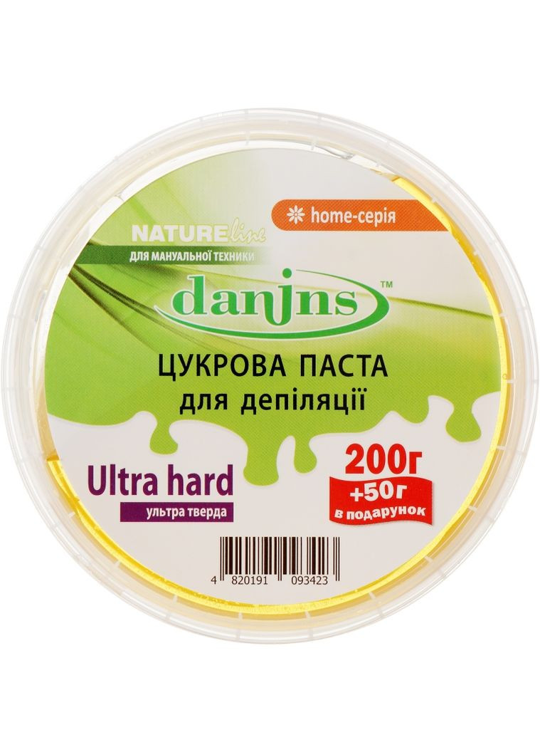 Сахарная паста для депиляции в домашних условиях, ультратвердая Home Sugar Ultra Hard 500g (631567-55449) Danins (365799890)