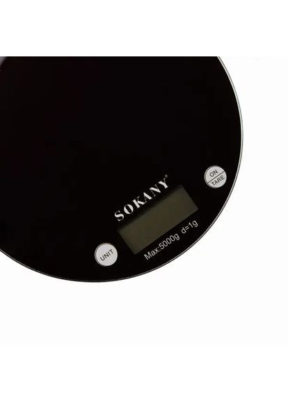 Весы кухонные до 5 кг электронные для взвешивания продуктов настольные весы без чаши на батарейках SK-19023B Sokany (370974884)