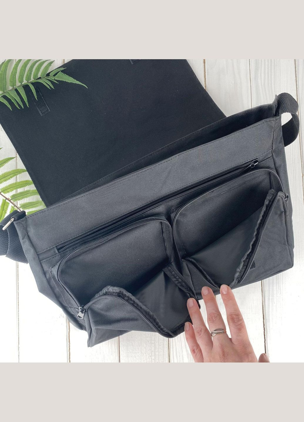 Чоловіча (жіноча) сумка через плече для спортзалу дорожня універсальна Кемпінг #001 Чорний No Brand (322119078)