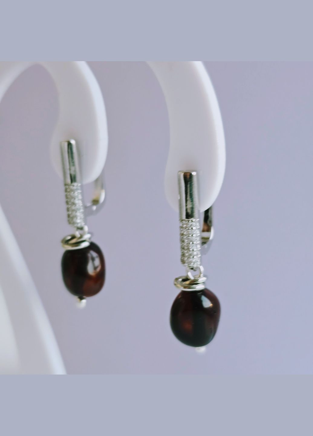 Серьги 3309 из натурального янтаря MINOV (336184021)