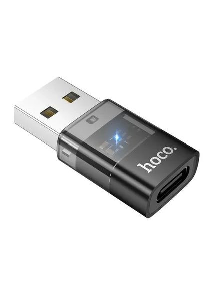 Перехідник UA36C USB male to C female USB2.0 transparent adapter Hoco (369775461)