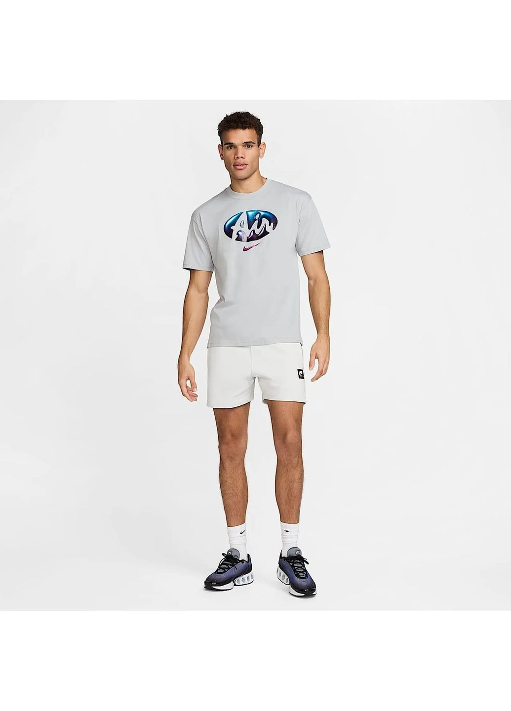 Сіра футболка чоловіча max90 grey Nike