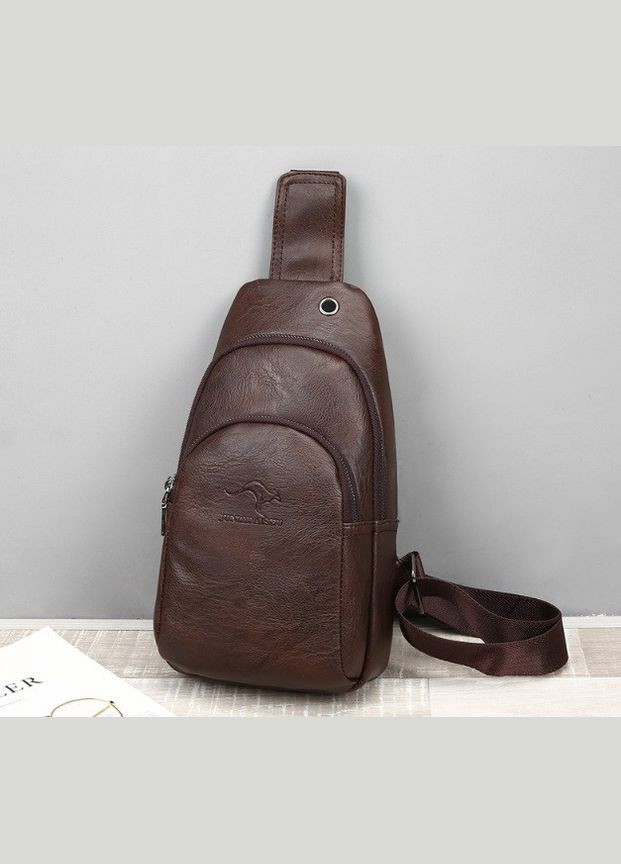 Чоловіча сумка бананка на груди з USB крос боді сумка-бананка слінг для чоловіків нагрудна барсетка(BRT) Brettani (336552331)