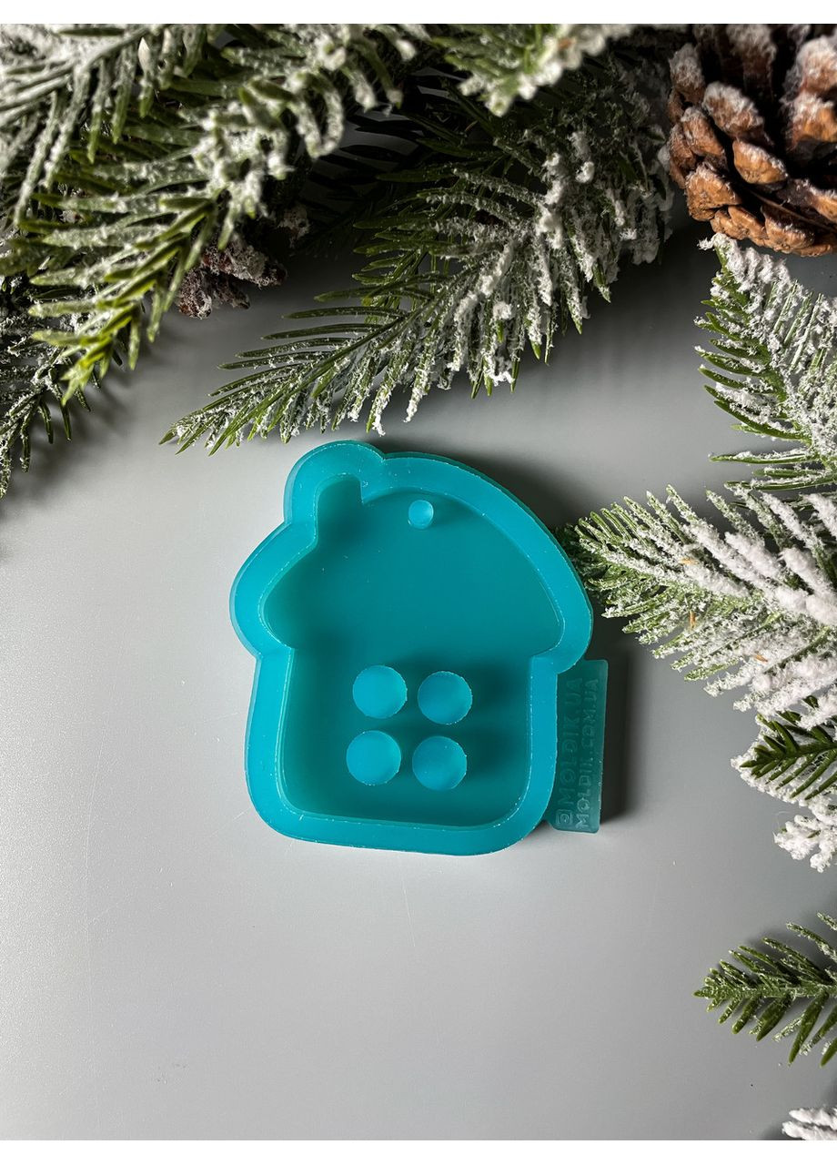 Молд украинская избушка форма для новогодних игрушек на елку силиконовая форма для эпоксидной смолы No Brand (370566660)