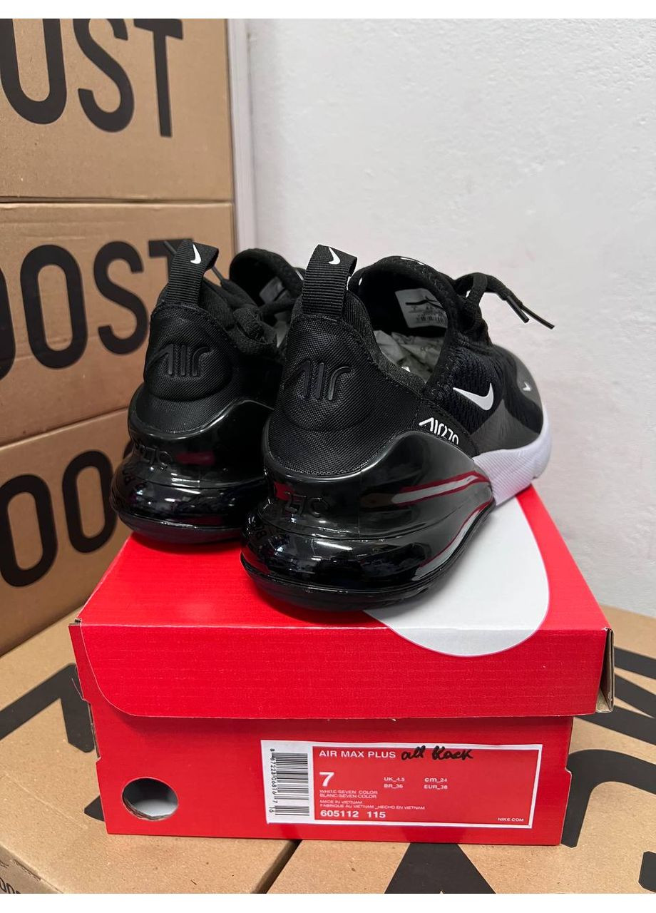 Чорні Осінні кросівки чоловічі nike air max 270 black white найк аір макс 270 No Brand