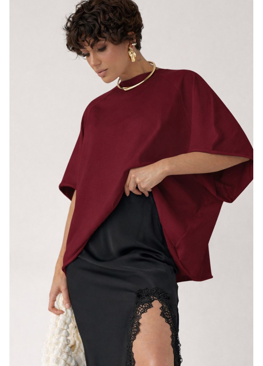 Однотонная свободная футболка с рукавами-реглан Lurex - (372255466)