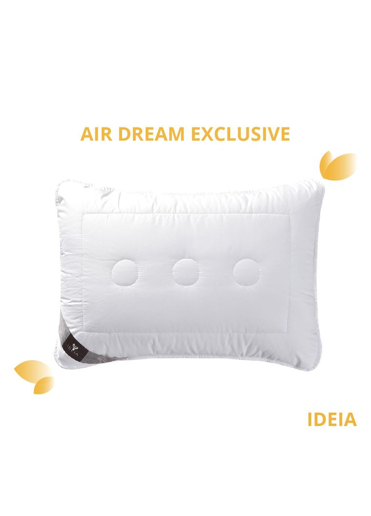 Подушка Air Dream Exclusive 50х70 см два чехла с молнией белая (8-11586*001) IDEIA (282940356)