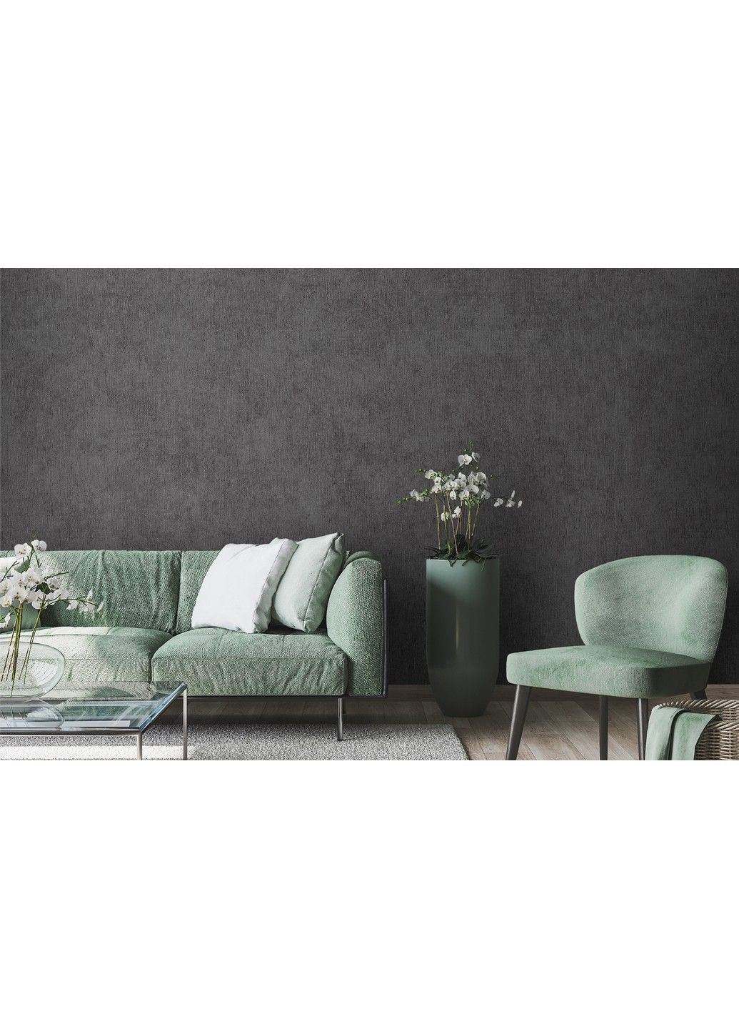 Флізелінові шпалери вініл гарячого тиснення LS Vinil Грані ЕШТ 6-1469 сіро-чорний (1,06х10,05м) Vinil Wallpaper Factory (316476770)