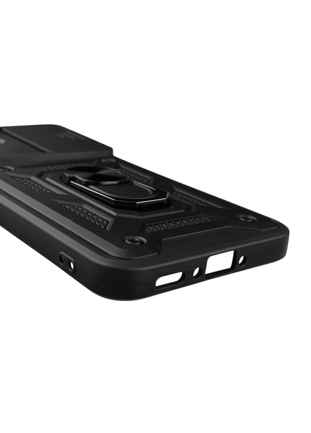 Чехол для Galaxy A36 5G (A366E) бронированный с кольцом со шторкой на самсунг а36 5г чёрный rg1 Samsung (366234021)