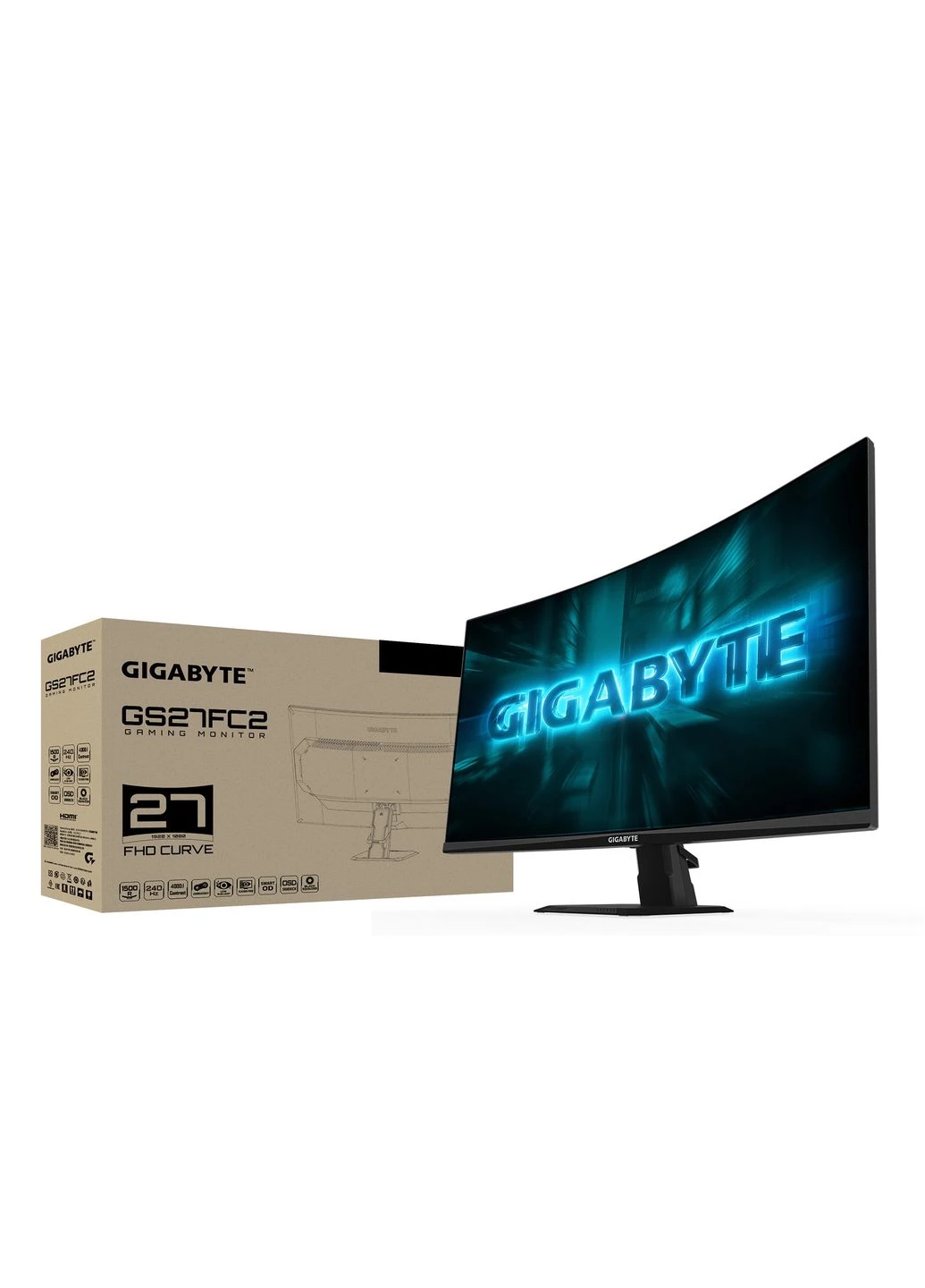 Монитор 27' GS27FC2 VA Black Изогнутый 240Hz Gigabyte (401886579)