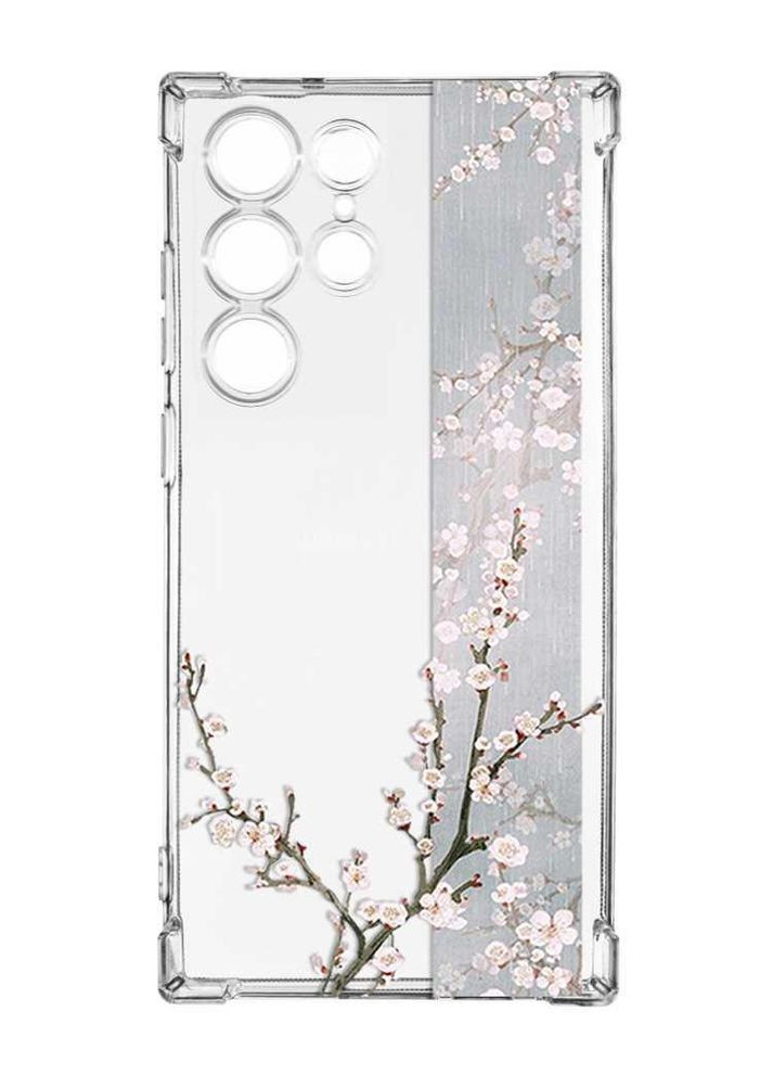 Чехол с утолщёнными углами на Samsung Galaxy S24 Ultra:: Цветущая сакура (принт 285) CASE CONTROL (360704425)