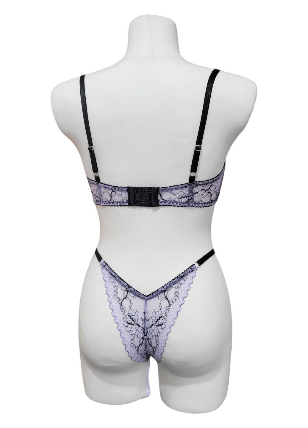 Сиреневый демисезонный комплект женского белья Handmade Бра та танго