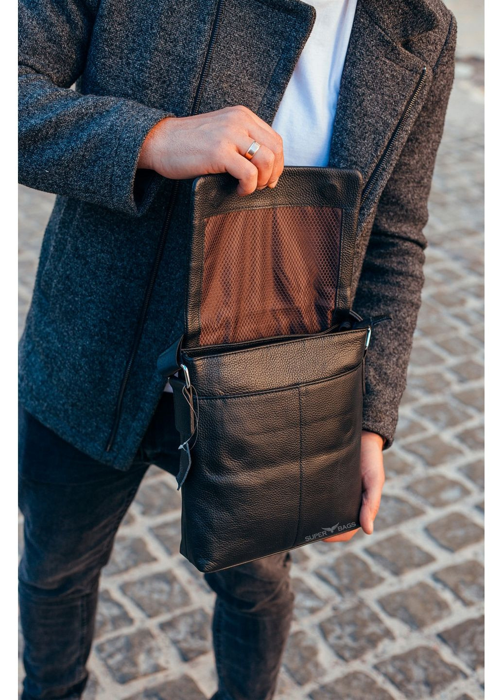Кожаная мужская сумка через плечо Tiding Bag (289200896)