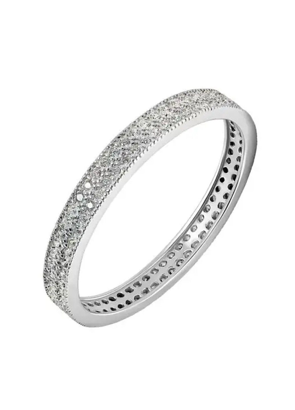 Серебряное кольцо с белым цирконием 17,5р UMAX (291883863)