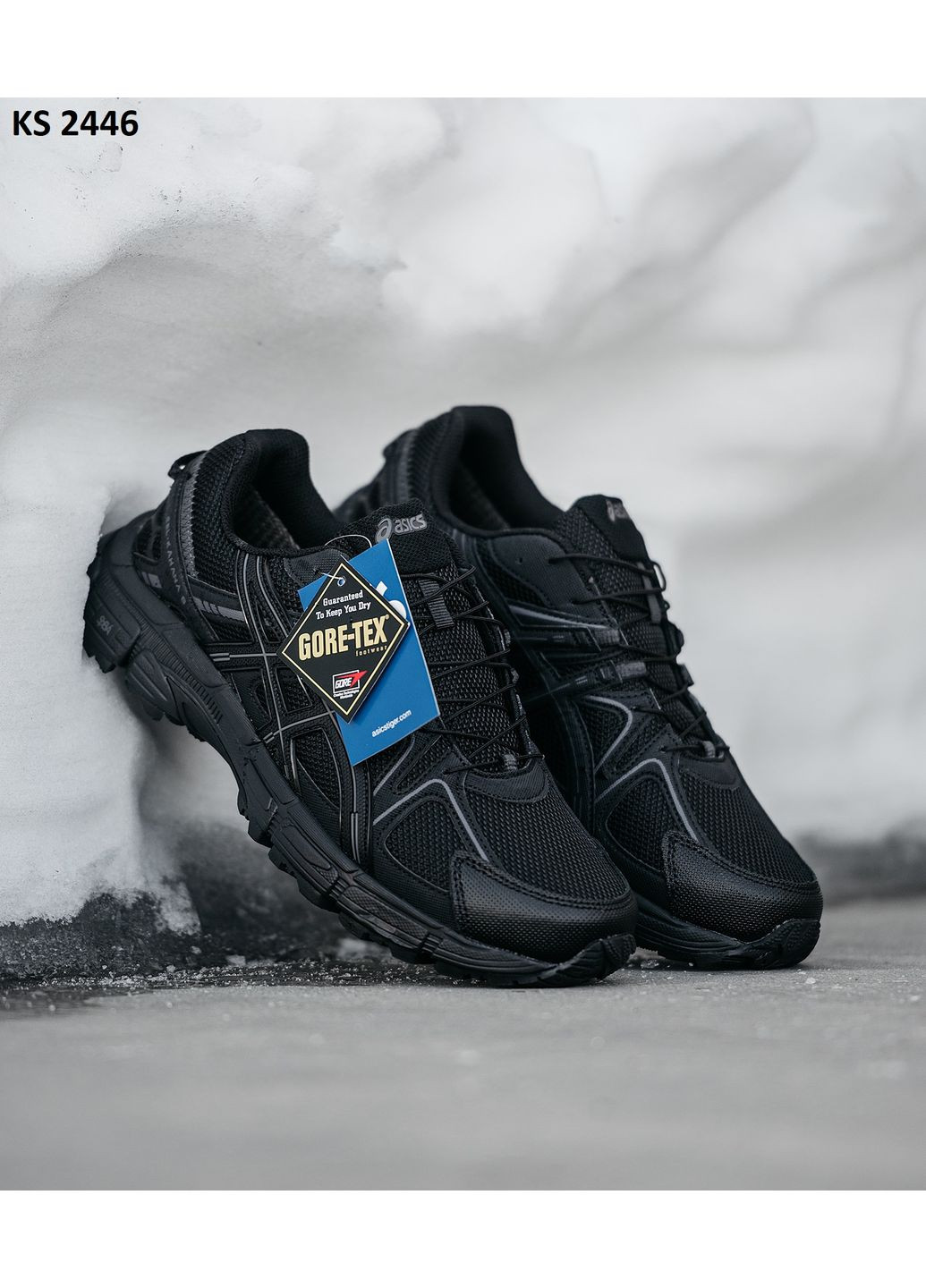 Черные демисезонные кроссовки мужские asics gel-kahana 8 black асикс гель кахано No Brand