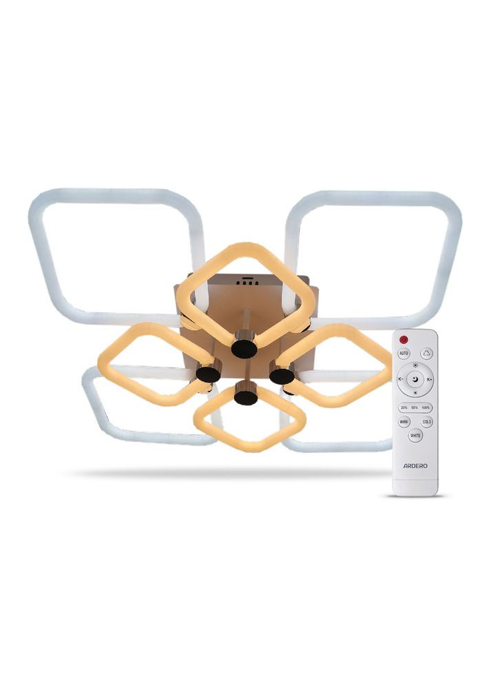 Світлодіодна накладна люстра AL6138ARD FELICITY 160Вт срібло Ardero (361067540)