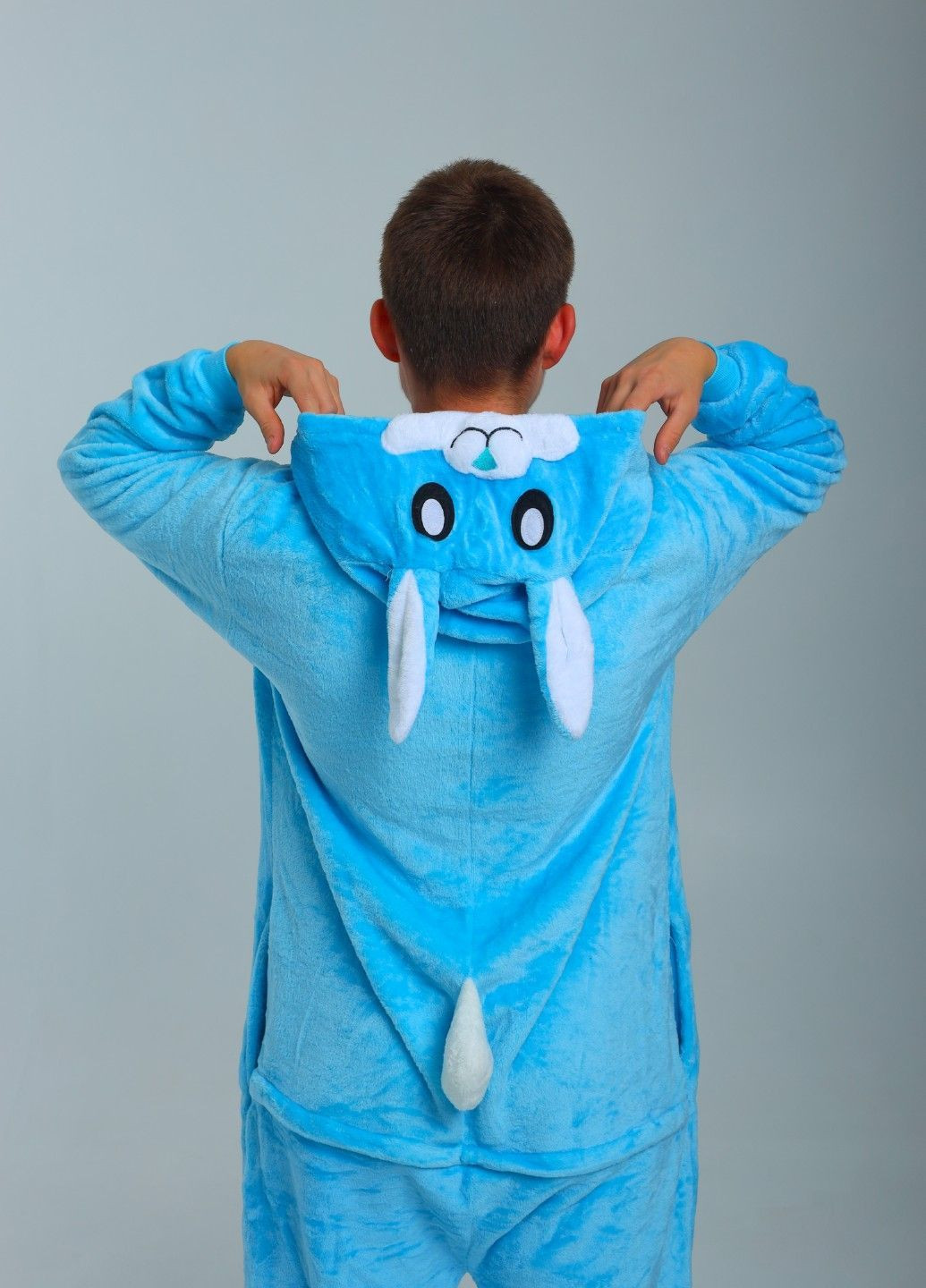 Кигуруми пижама Заяц мужская голубая плюшевая Lalapka (369137964)