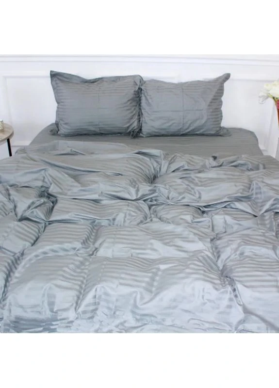 Пододеяльник Satin Stripe 30-0010 Light Gray 220х240 см (2200005251300) Mirson (396950116)