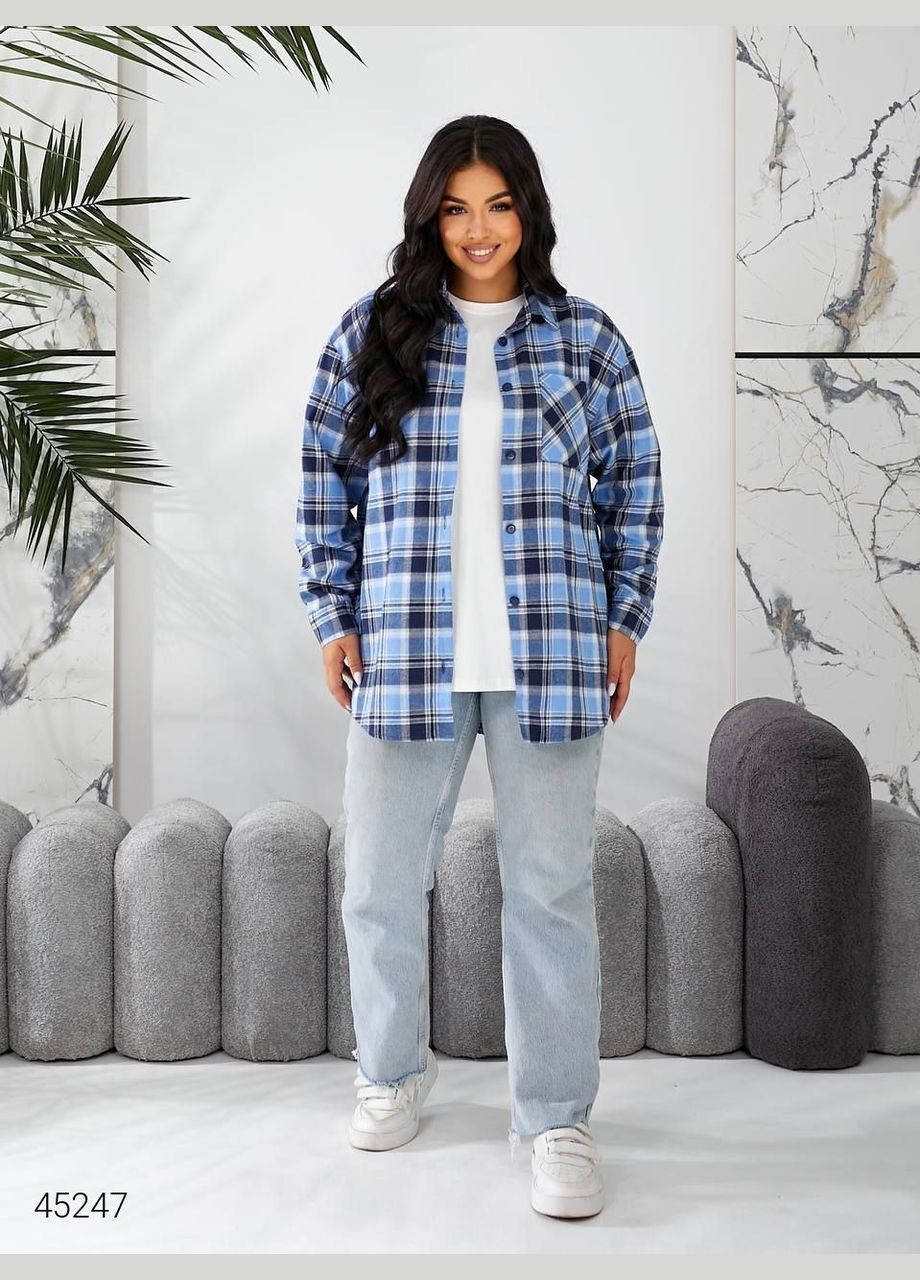 Жіноча сорочка в клітинку Liton (303106645)