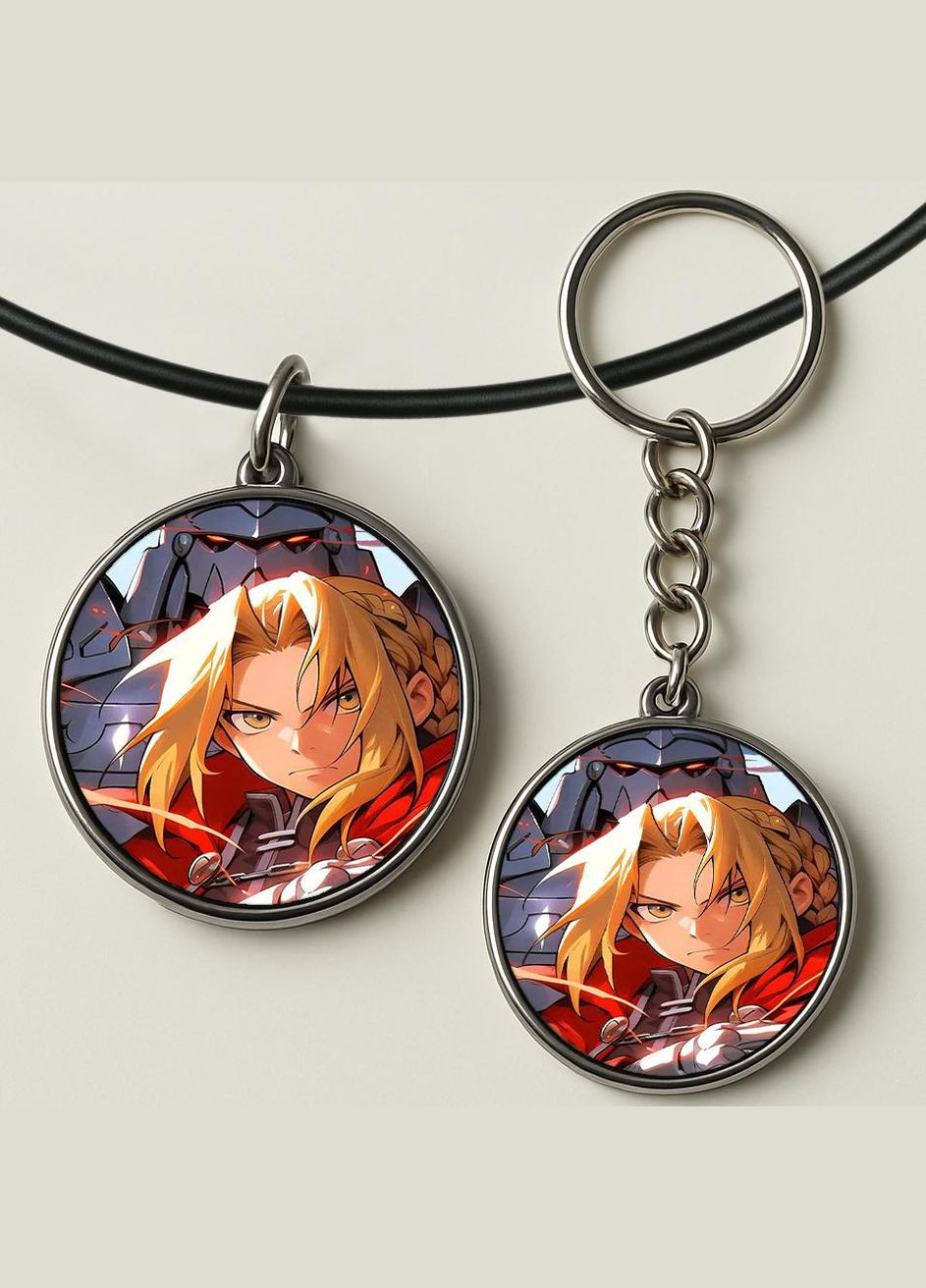 Набор подвеска (кулон) и брелок Аниме Стальной алхимик #02 (подарочный набор) No Brand (332633781)