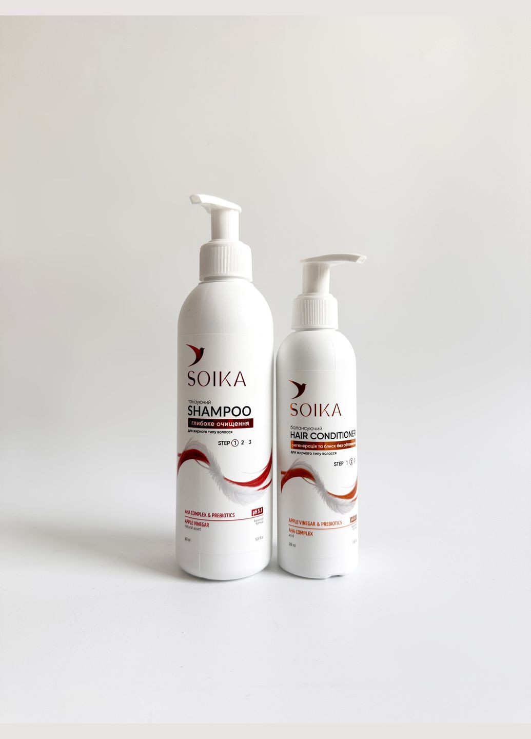 Набор для жирных волос Регенерация и блеск без утяжеления 500мл(4820206214620) Soika набір для жирного волосся (291424313)