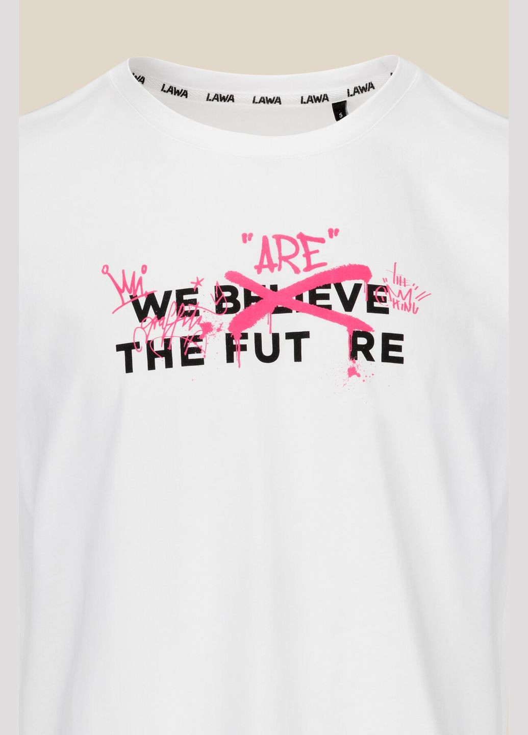 Белая футболка с принтом мужская p-mb02332 белый shop (2000991044296) LAWA