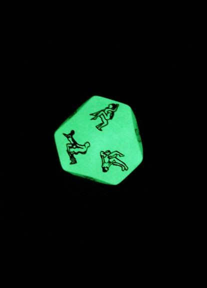 Кубик кістки з позами фосфорний світиться в темряві для сексу та інтимних ігор Lovetoy (303903887)