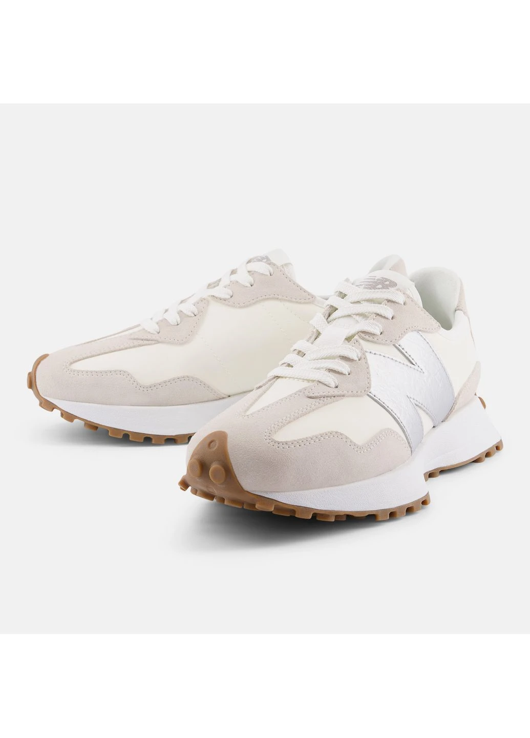 Женские белые кроссовки 327 39 (8) 25 см (W327240) New Balance W327 белые (392603876)