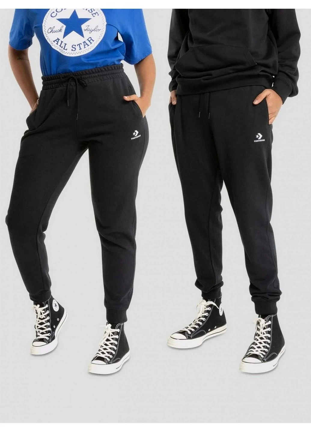 Черные демисезонные брюки Converse
