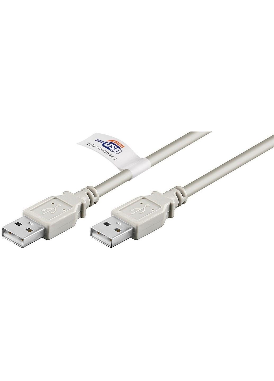 Кабель пристроїв USB2.0 A M/M (тато/тато) 5.0m AWG24+28 2xShielded D=4.0mm Cu Goobay (369646484)