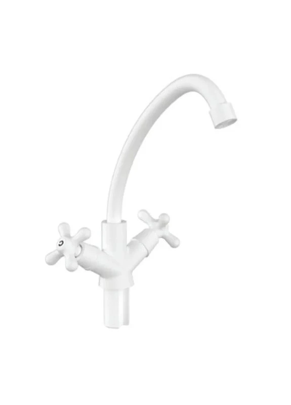 Змішувач для кухні AMAX-271 WHITE (без підведення) (Колір білий) (PM0697) PLAMIX (401305676)