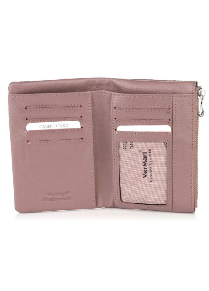 Кошелек женский на магните натуральная кожа размеры 9 х 13 х 1,5 см 9937-1806 мокко Vermari (314926975)