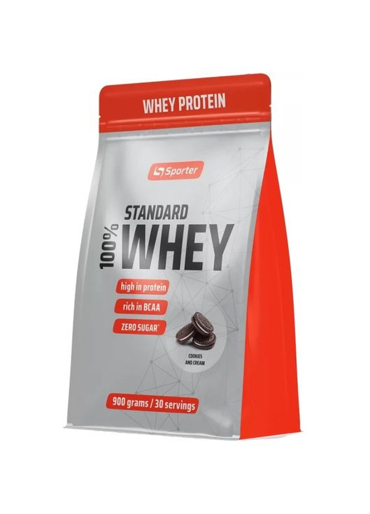 Сироватковий протеїн Whey Standard 100% Protein 900 г Печиво Крем Sporter (369764774)