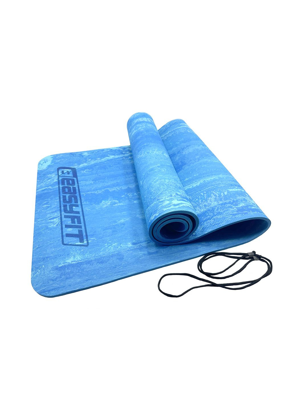 Коврик для йоги и фитнеса PER Premium Mat 8 мм Синий (A-021469) EasyFit (322640471)
