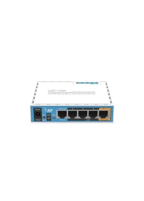 Роутер RouterBOARD RB951Ui-2nD (hAP), белый, WiFi (2.4GHz до 300 MB/s), 4xLan (1xPoE)/ 1xWan / 1xUSB2.0, 2 Mikrotik (388767169)