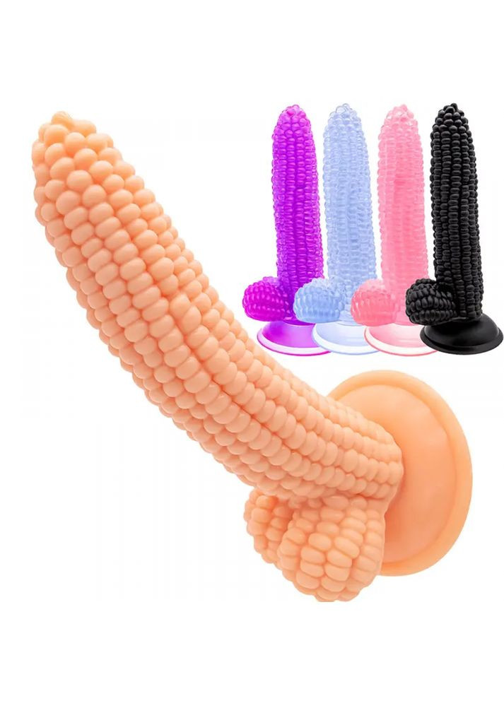 Фаллоімітатор кукурудза Pop-Corn на присоці фаллос на присосі 20см Focus (303891702)