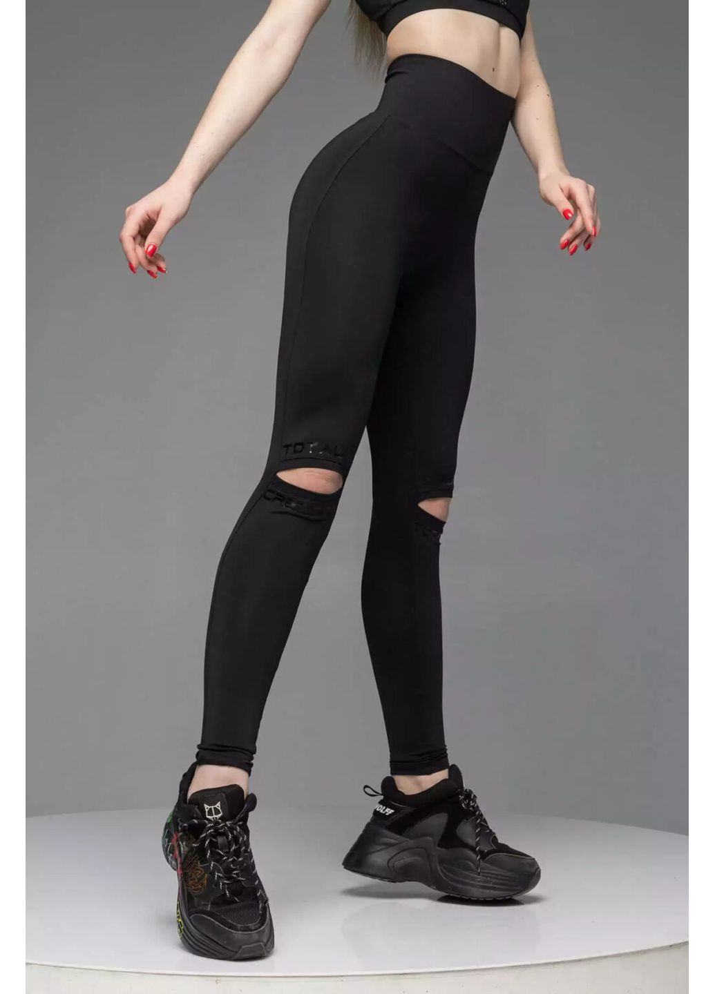 Черные демисезонные лосины creation TOTALFIT