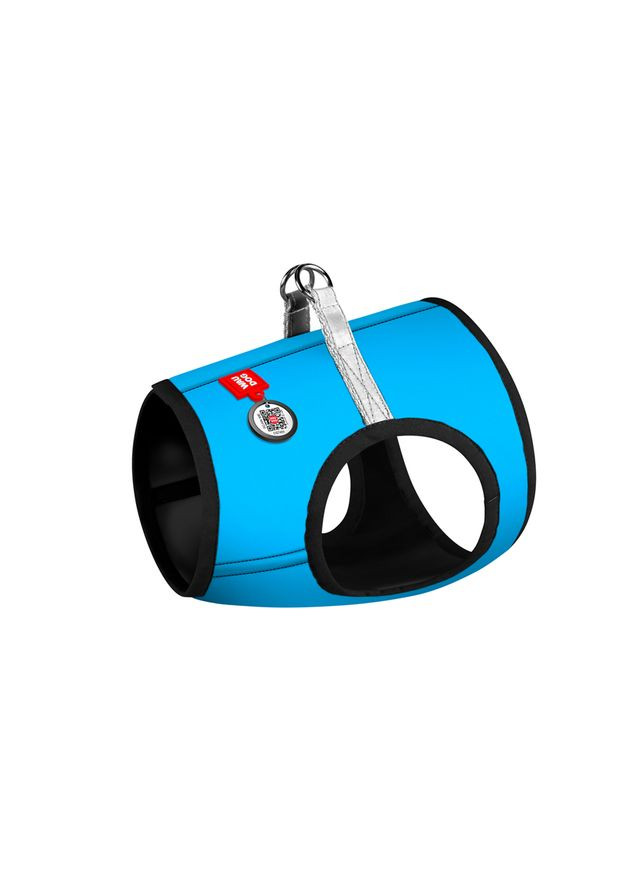 Шлей для собак мягкая Clothes с QR паспортом, "Colors of freedom",, В 36-39 см, С 26-28 см WAUDOG (326836232)