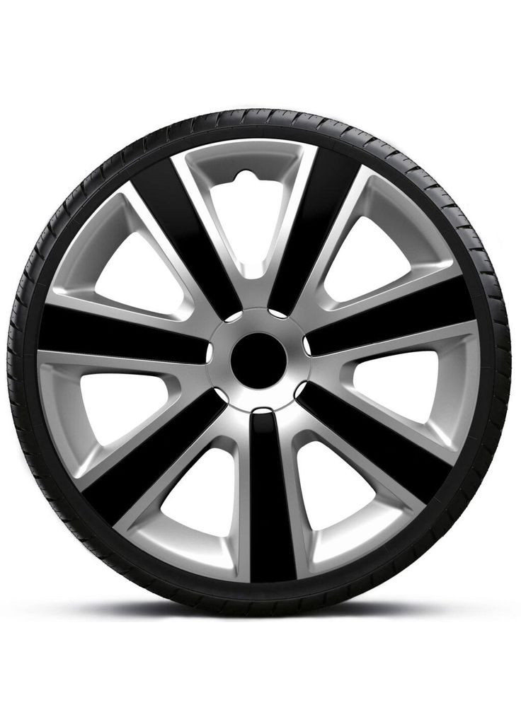 Ковпаки для дисків R15 Toro BLACK & SILVER чорно-сріблястий Argo (369135160)