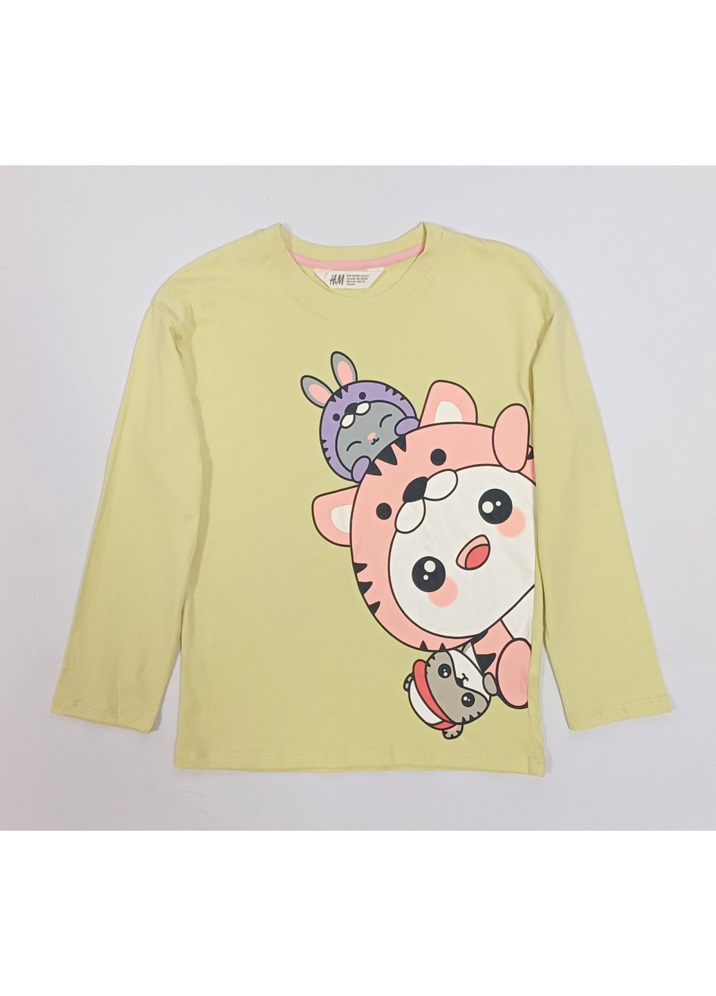 Желтый демисезонный лонгслив H&M