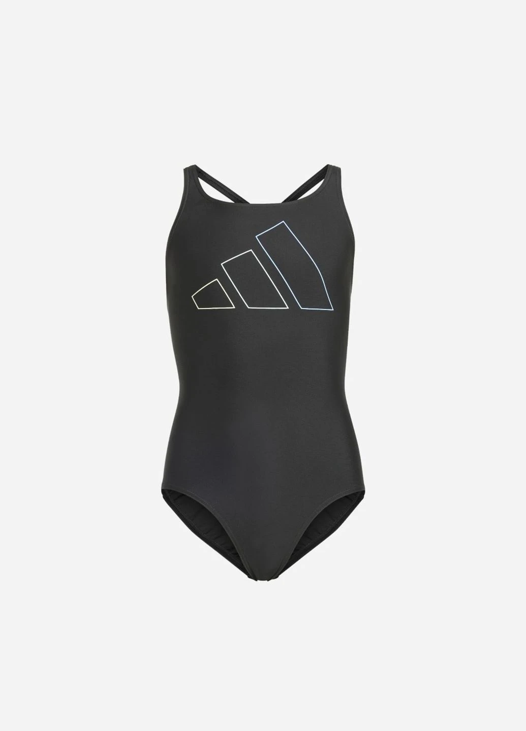 Черный демисезонный купальник слитный adidas Big Bars Suit IL7276
